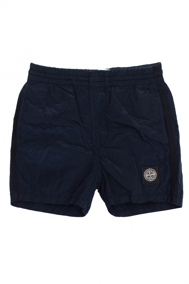 Stone Island Kids Shorts with logo